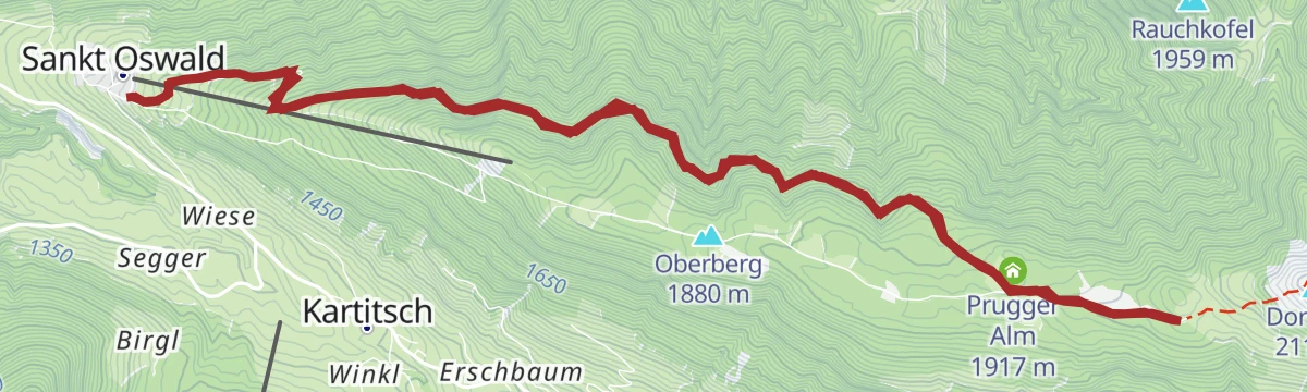 Route map: Dorfberg Nr. 133